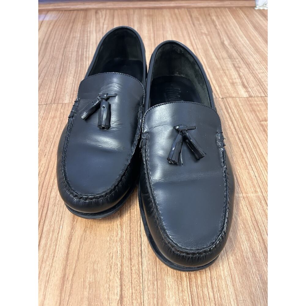 Hitchcock Wide Shoes For Men Tassel Dress Shoes Black Size 11.5